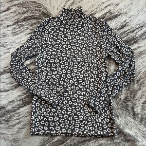 LuLaRoe Black and White Animal Print Long Sleeve Top